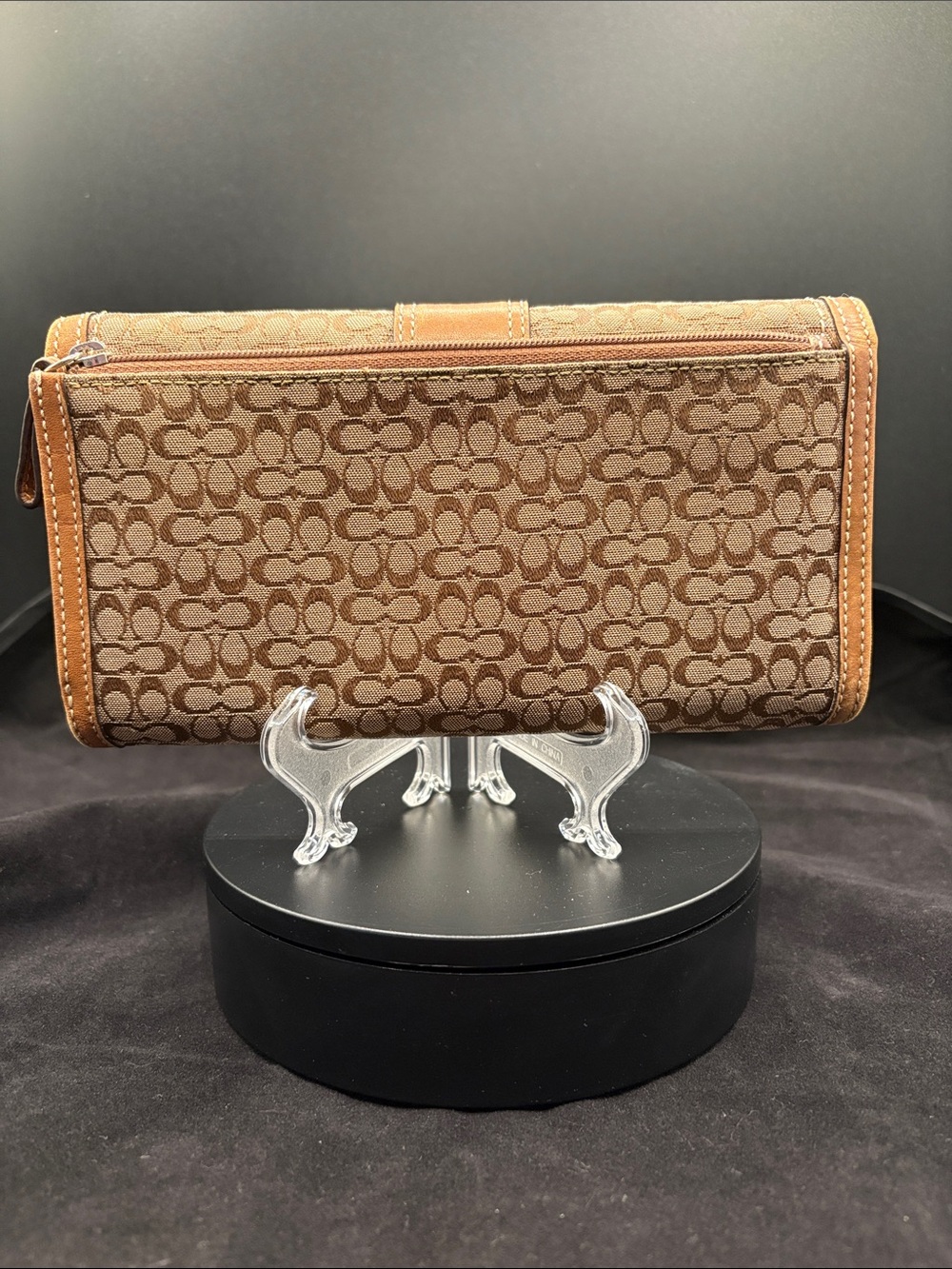 Y2K Coach Soho Signature Jacquard Canvas Buckle Wallet and Checkbook insert VGUC - Picture 4 of 17